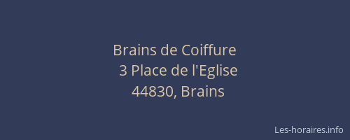 Brains de Coiffure