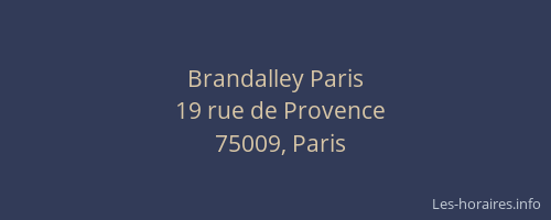 Brandalley Paris
