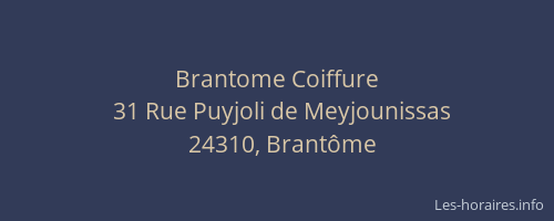 Brantome Coiffure