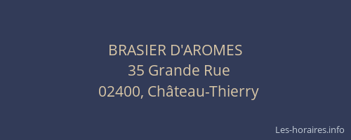 BRASIER D'AROMES