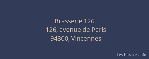 Brasserie 126