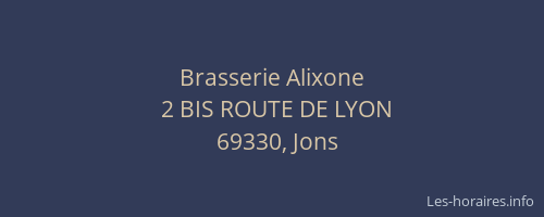 Brasserie Alixone