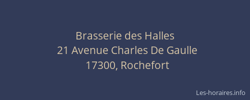 Brasserie des Halles