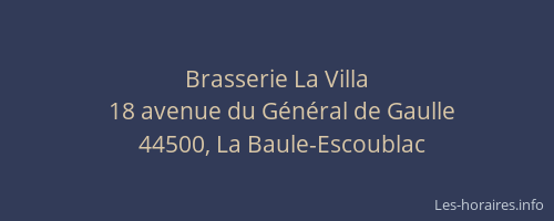 Brasserie La Villa
