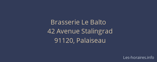 Brasserie Le Balto