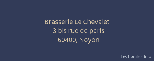 Brasserie Le Chevalet