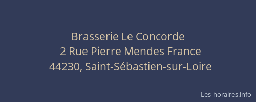 Brasserie Le Concorde