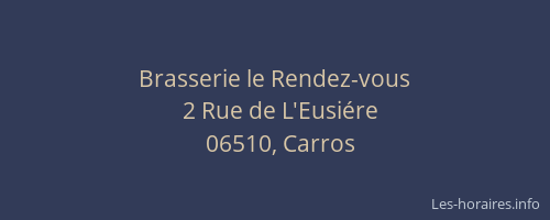 Brasserie le Rendez-vous
