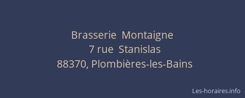 Brasserie  Montaigne