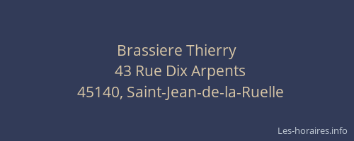 Brassiere Thierry