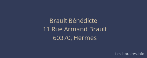 Brault B&eacute;n&eacute;dicte