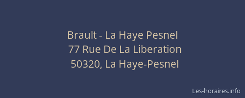 Brault - La Haye Pesnel