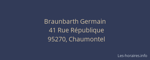 Braunbarth Germain
