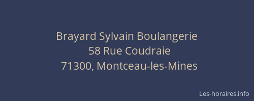 Brayard Sylvain Boulangerie