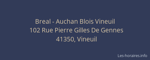 Breal - Auchan Blois Vineuil