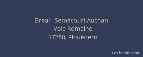 Breal - Sem&eacute;court Auchan