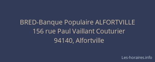 BRED-Banque Populaire ALFORTVILLE