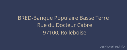 BRED-Banque Populaire Basse Terre