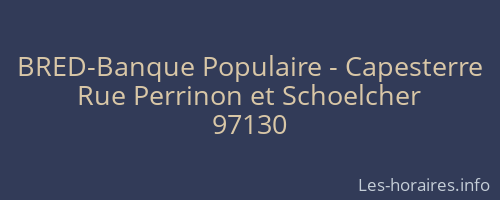 BRED-Banque Populaire - Capesterre