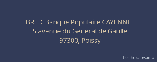 BRED-Banque Populaire CAYENNE