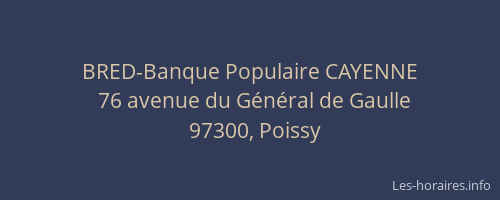 BRED-Banque Populaire CAYENNE