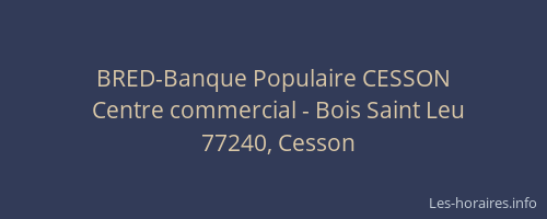 BRED-Banque Populaire CESSON