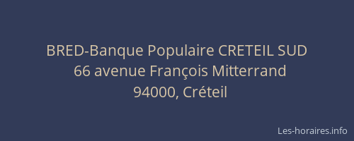BRED-Banque Populaire CRETEIL SUD