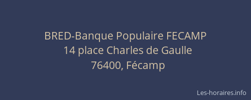 BRED-Banque Populaire FECAMP