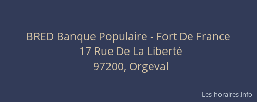 BRED Banque Populaire - Fort De France
