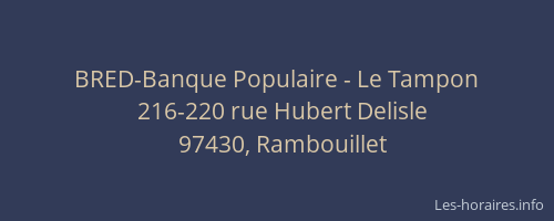 BRED-Banque Populaire - Le Tampon