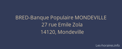BRED-Banque Populaire MONDEVILLE