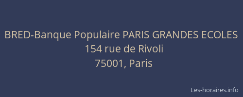 BRED-Banque Populaire PARIS GRANDES ECOLES