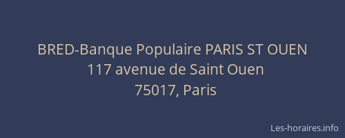 BRED-Banque Populaire PARIS ST OUEN