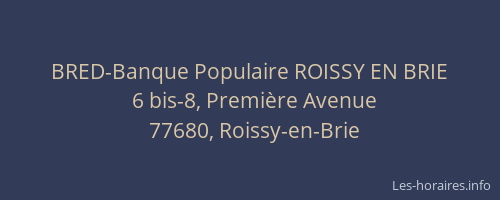 BRED-Banque Populaire ROISSY EN BRIE