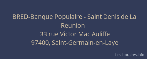 BRED-Banque Populaire - Saint Denis de La Reunion