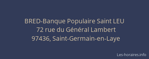 BRED-Banque Populaire Saint LEU