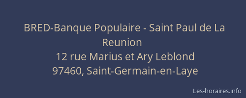BRED-Banque Populaire - Saint Paul de La Reunion