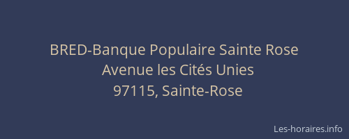 BRED-Banque Populaire Sainte Rose