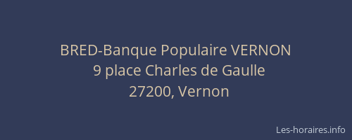 BRED-Banque Populaire VERNON