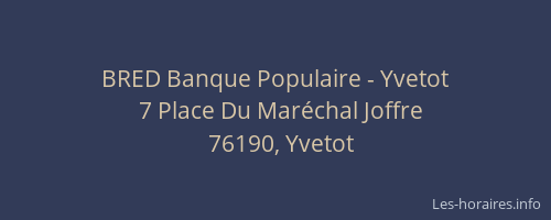 BRED Banque Populaire - Yvetot