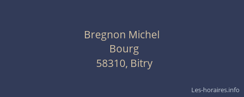Bregnon Michel