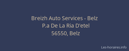 Breizh Auto Services - Belz