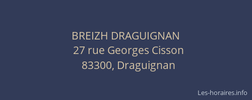 BREIZH DRAGUIGNAN