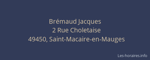 Brémaud Jacques