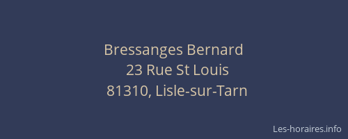 Bressanges Bernard