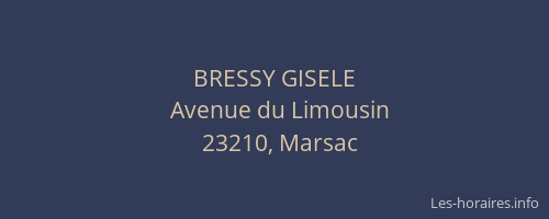 BRESSY GISELE