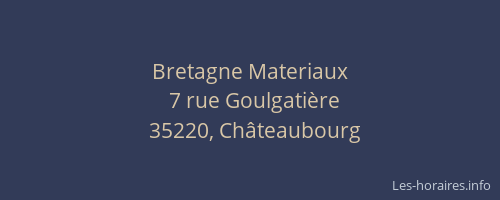 Bretagne Materiaux