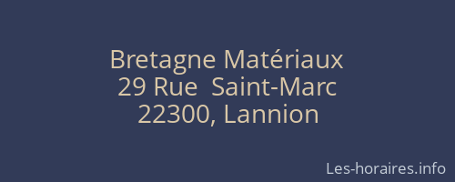 Bretagne Matériaux
