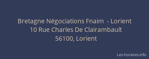 Bretagne Négociations Fnaim  - Lorient