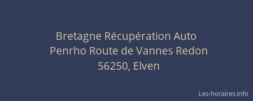 Bretagne R&eacute;cup&eacute;ration Auto